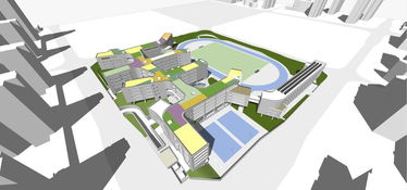 精品现代科技中学建筑及景观设计方案su模型加效果图 实景图图下载 图片37.93mb 建筑模型库 su模型